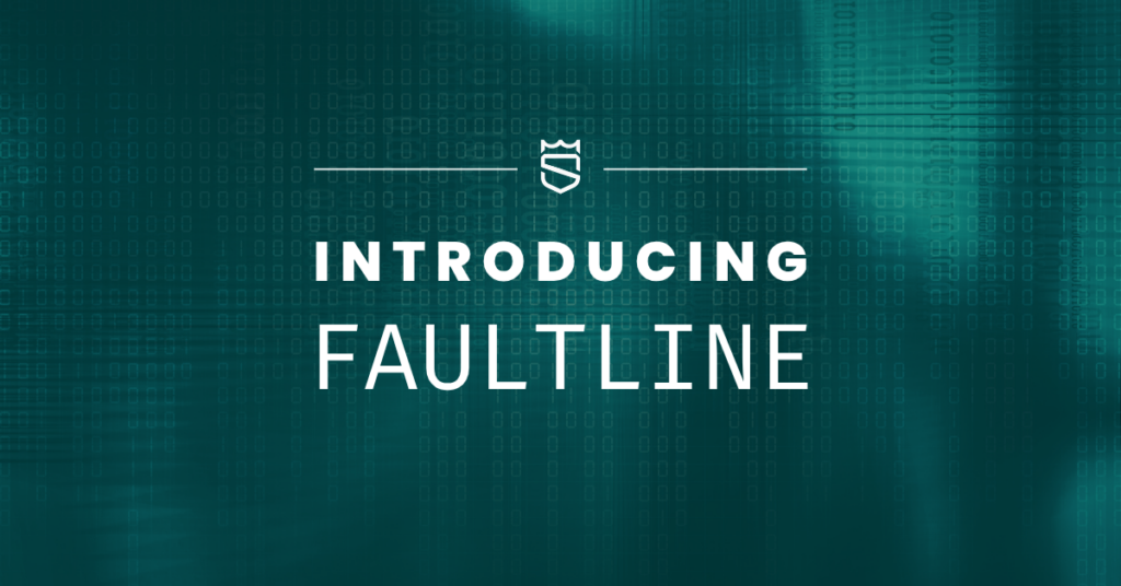 SafeHill FaultLine promo title over dark cyber background